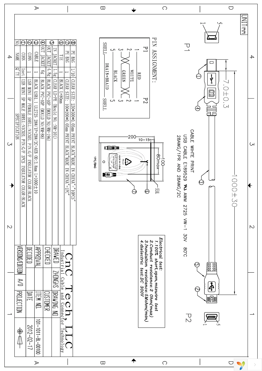 101-1011-BL-00100 Page 1