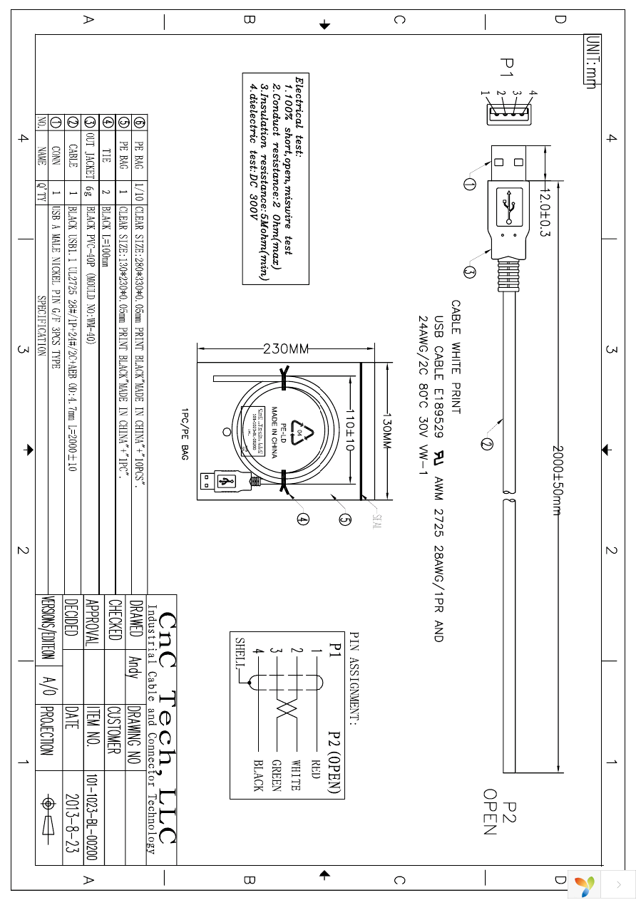 101-1023-BL-00200 Page 1