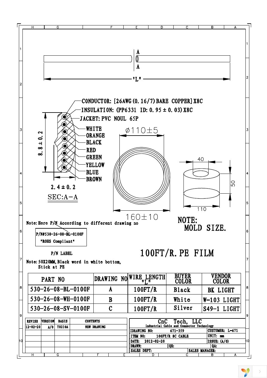 530-26-08-SV-0100F Page 1