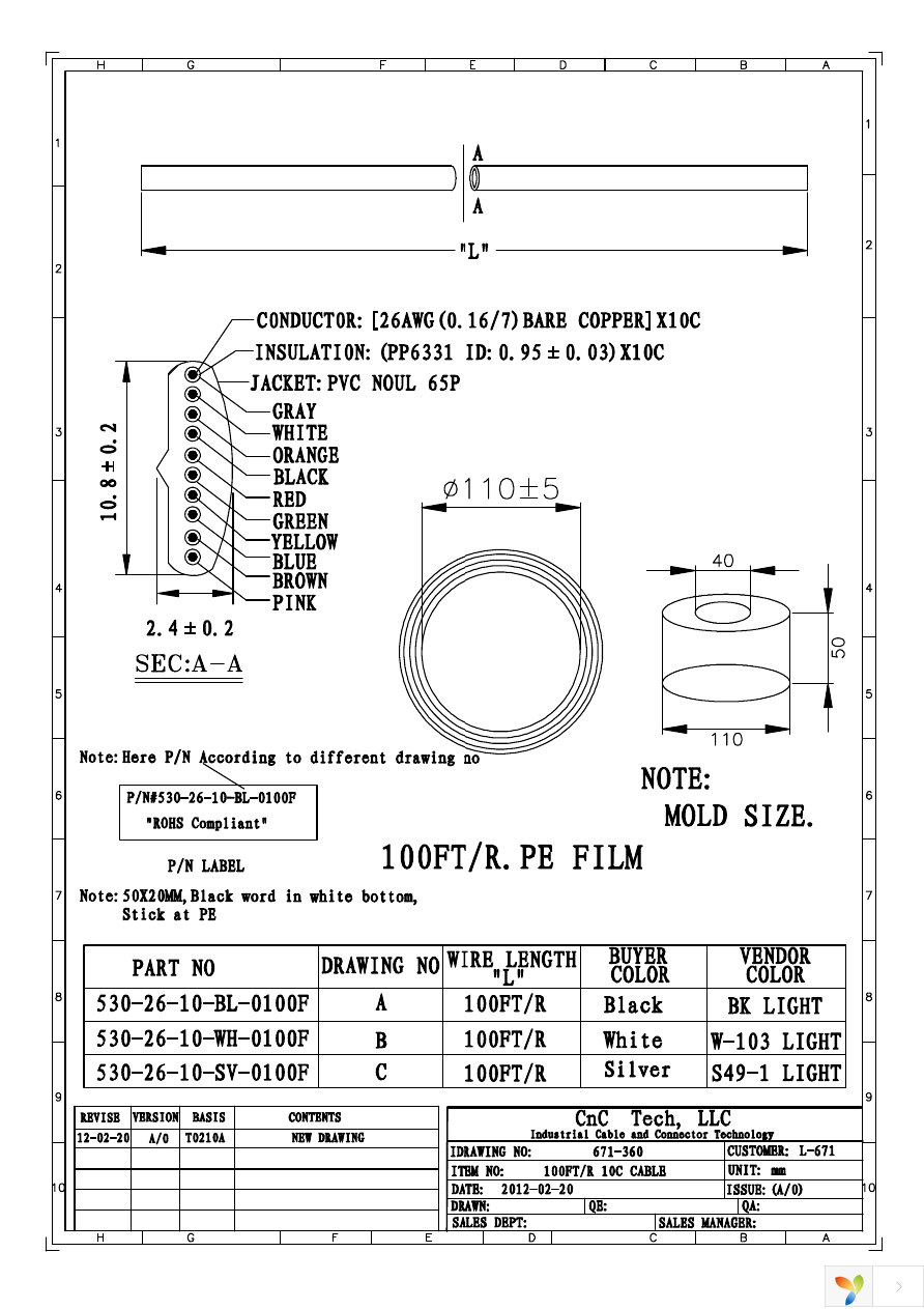 530-26-10-WH-0100F Page 1