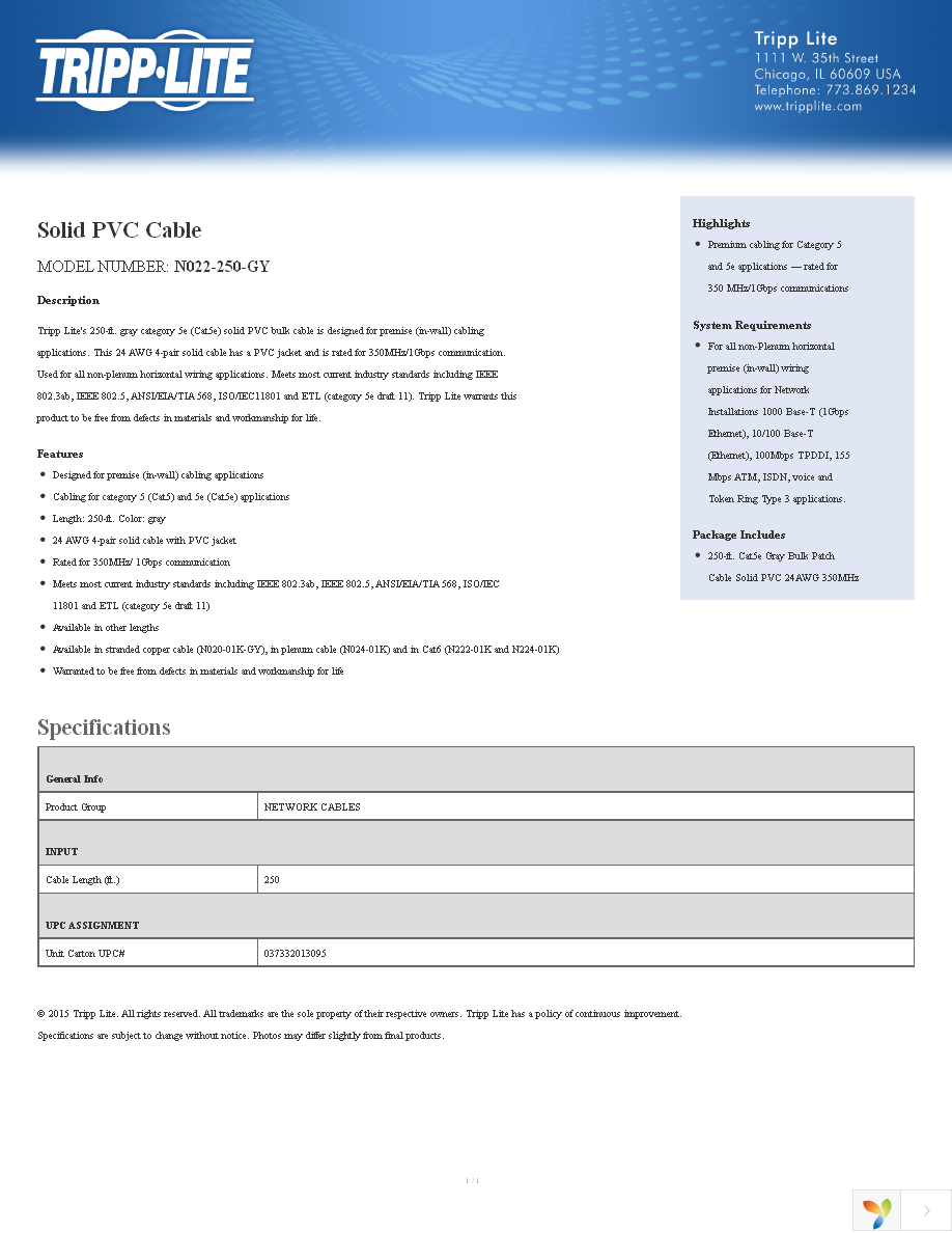 N022-250-GY Page 1