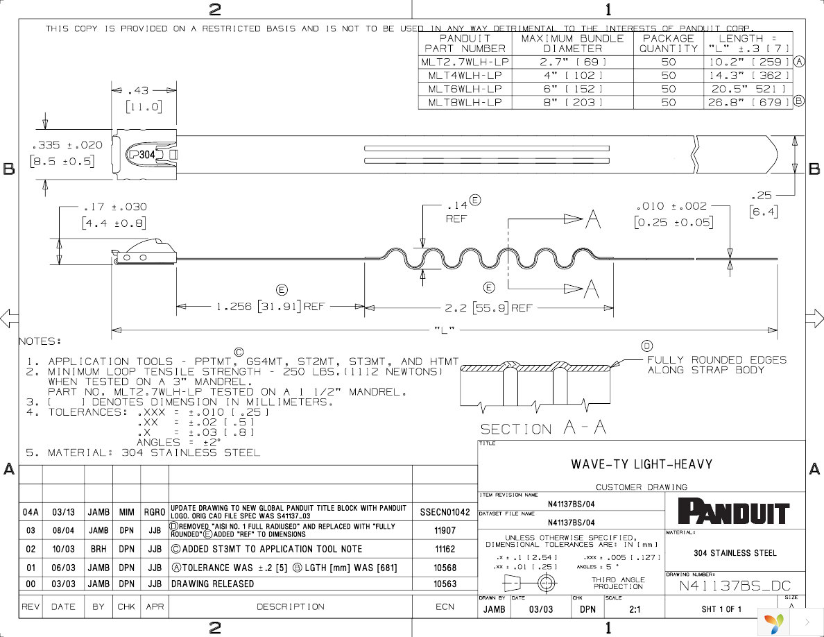 MLT2.7WLH-LP Page 1