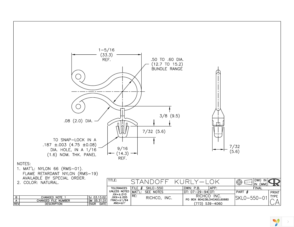 SKLO-550-01 Page 1