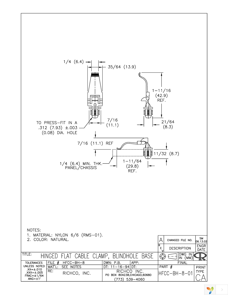 HFCC-BH-8-01 Page 1