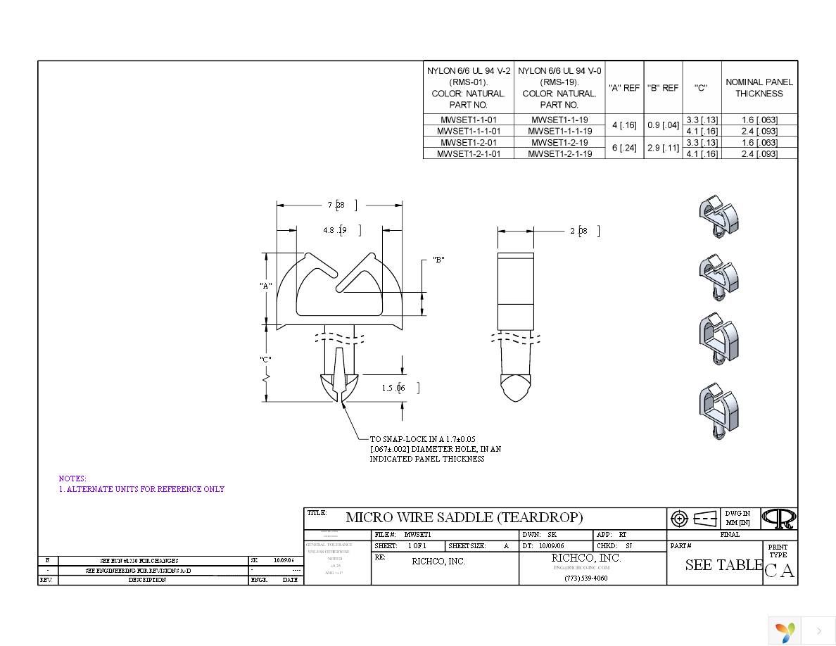 MWSET1-1-01 Page 1