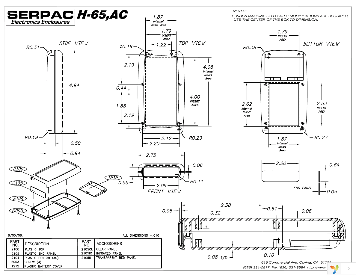 H65AC,BK Page 1