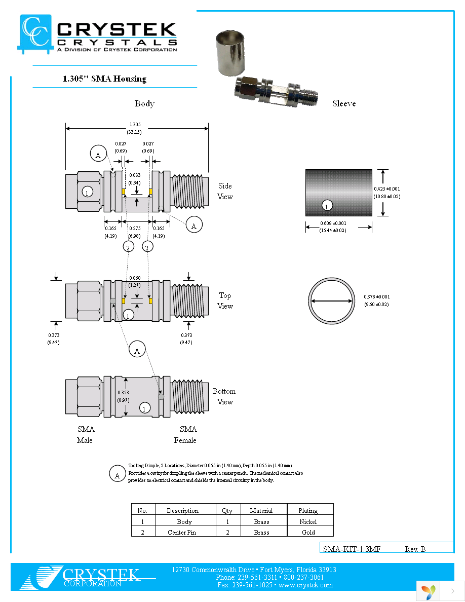 SMA-KIT-1.3MF Page 1