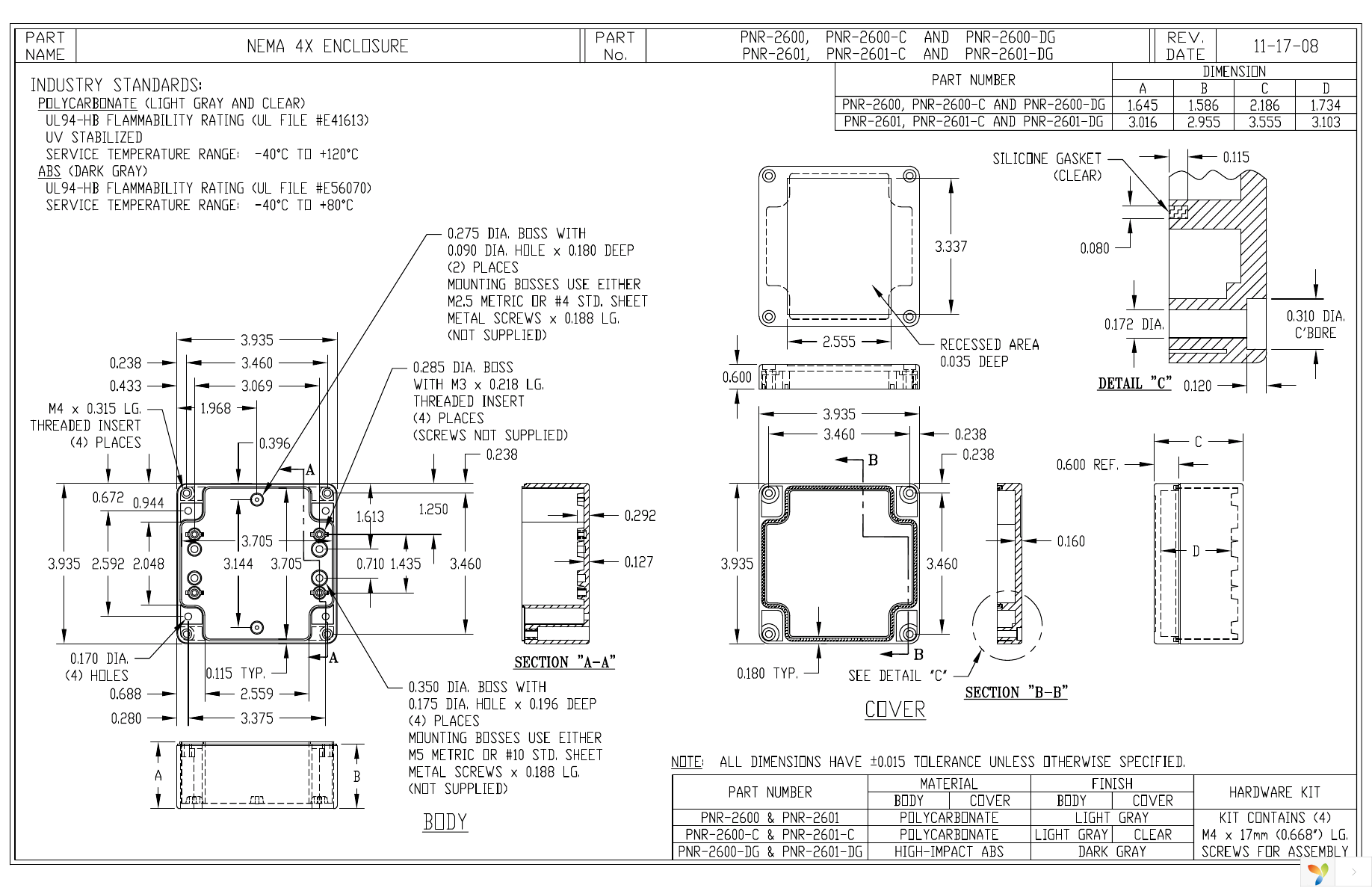 PNR-2600-DG Page 1