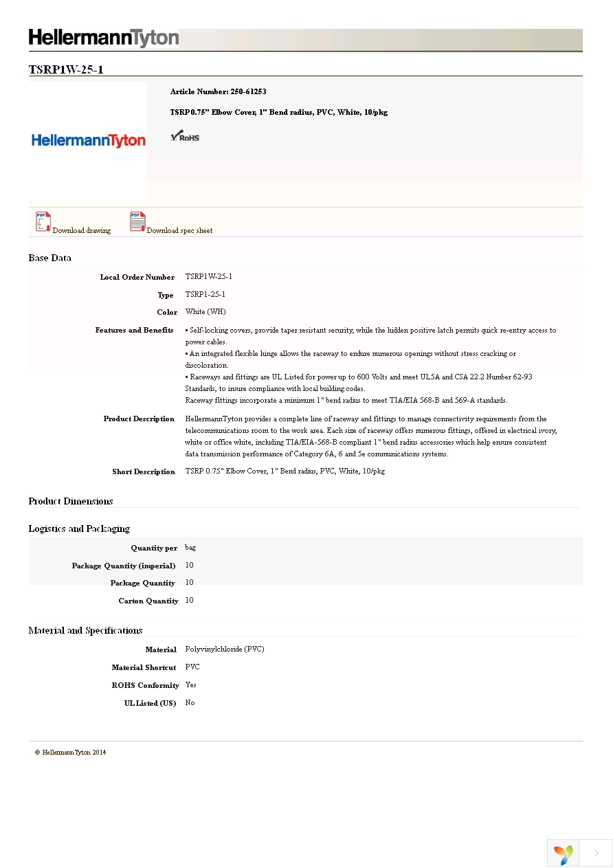 TSRP1W-25-1 Page 1