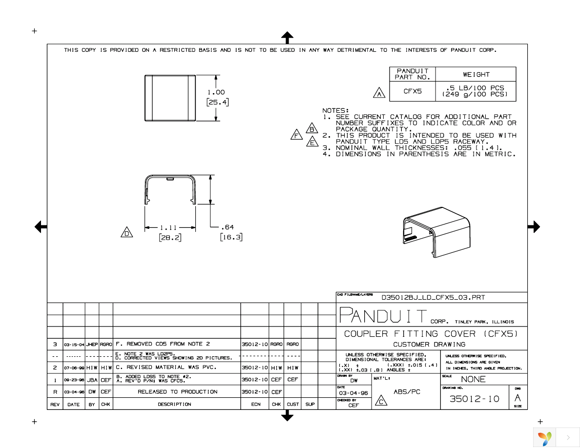 CFX5AW-X Page 1