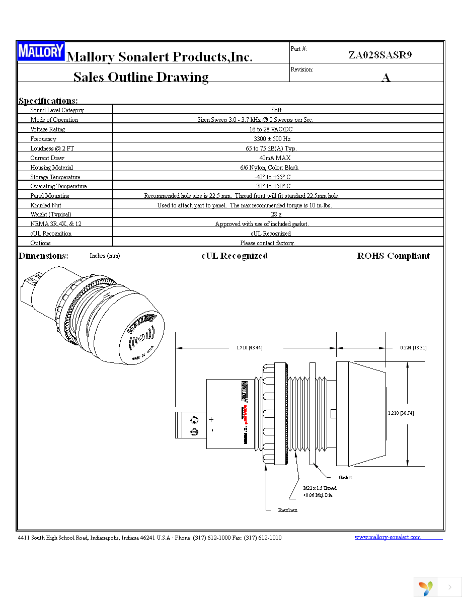 ZA028SASR9 Page 1