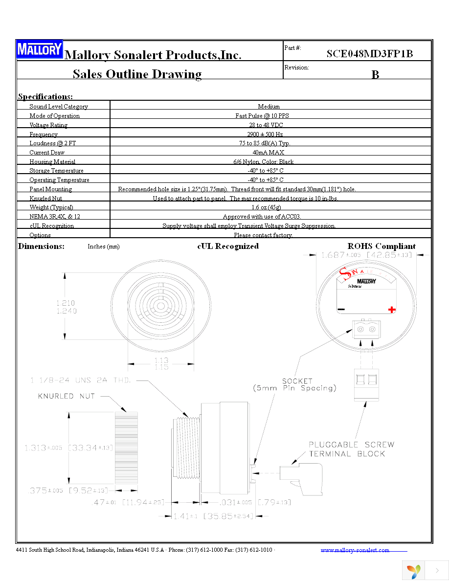 SCE048MD3FP1B Page 1