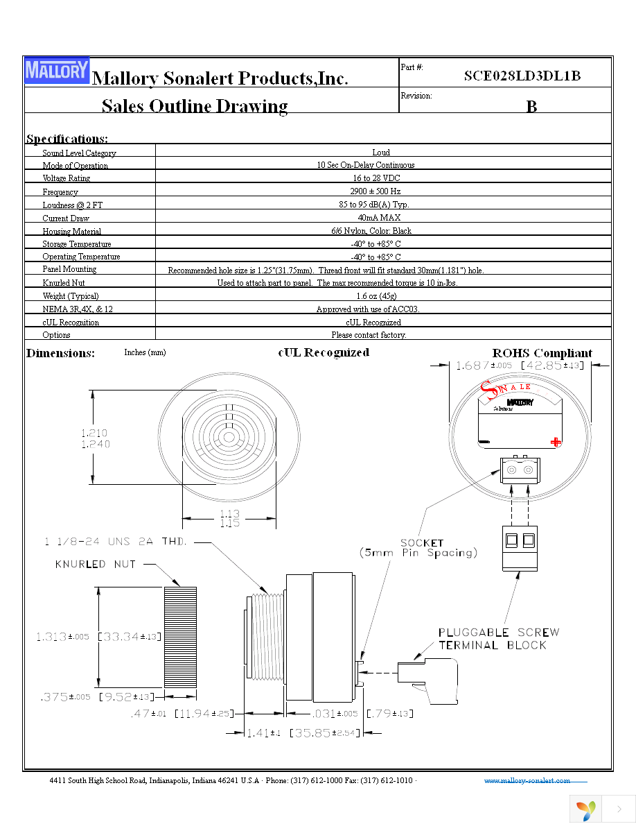 SCE028LD3DL1B Page 1