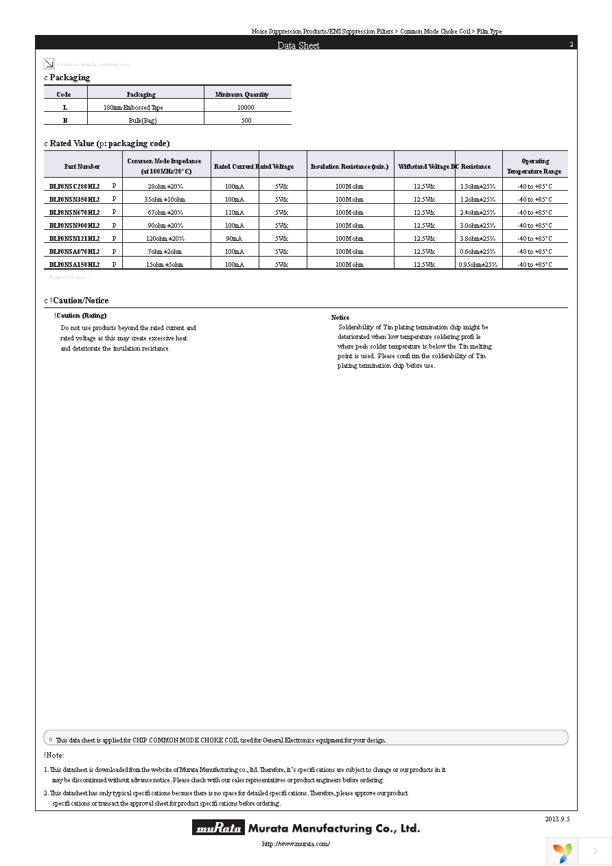 DLP0NSN900HL2L Page 2