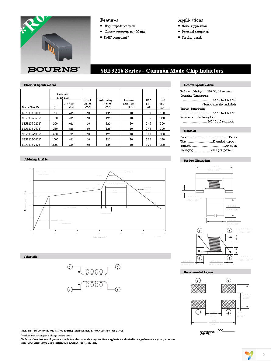 SRF3216-222Y Page 1