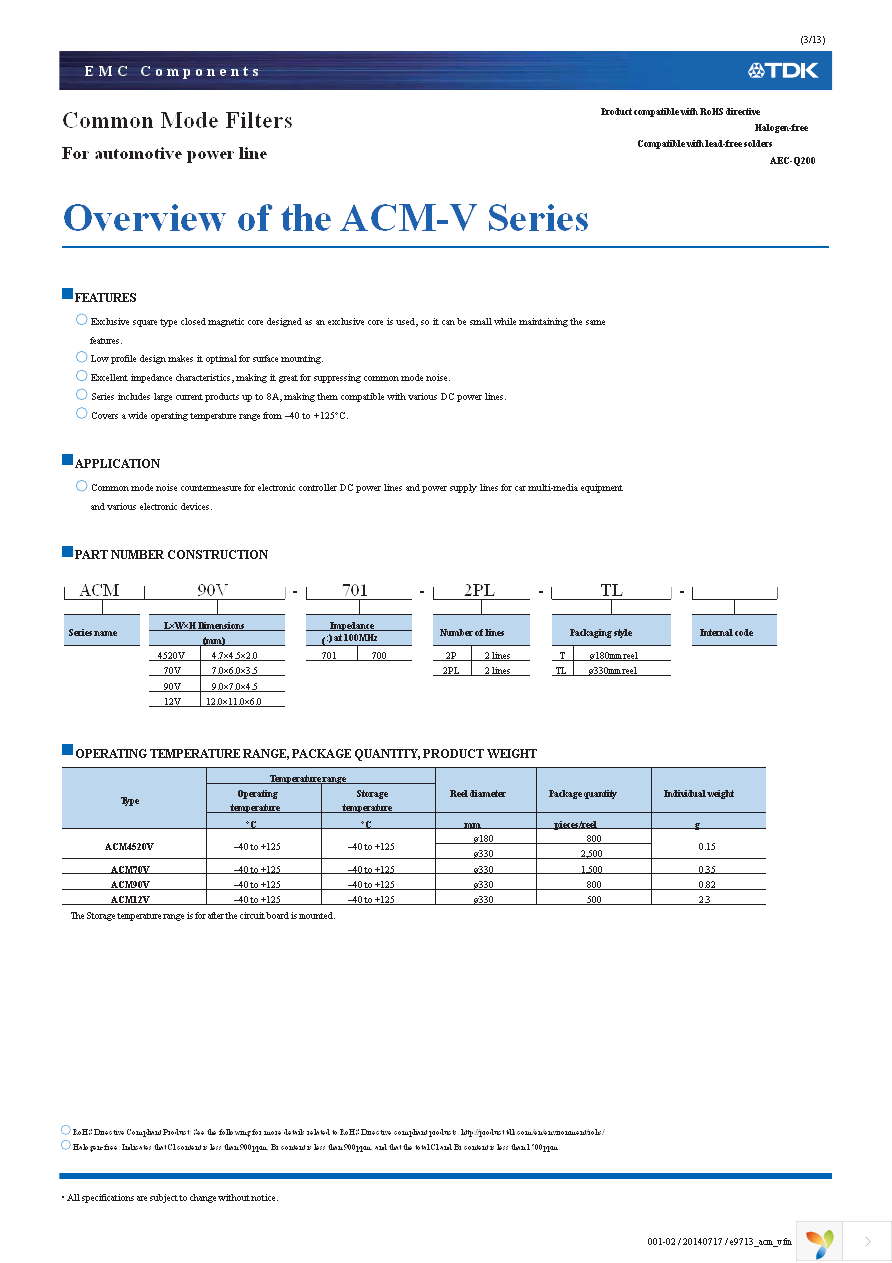 ACM70V-701-2PL-TL00 Page 3
