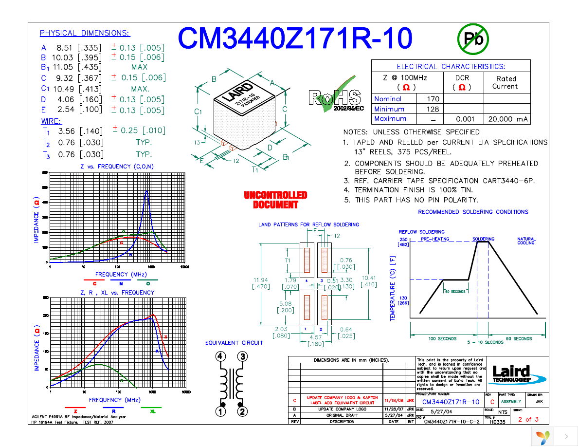 CM3440Z171R-10 Page 1