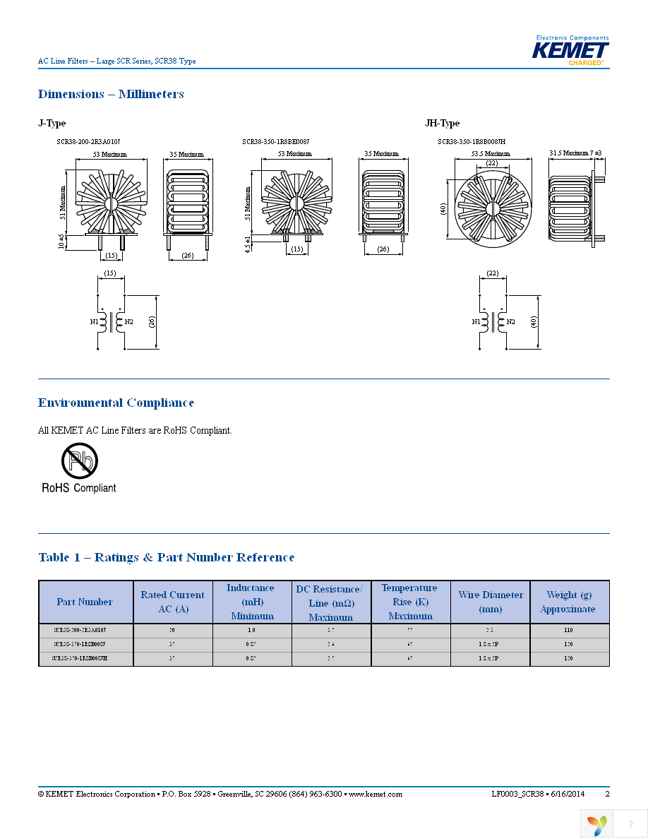 SCR38-350-1R8B008JH Page 2