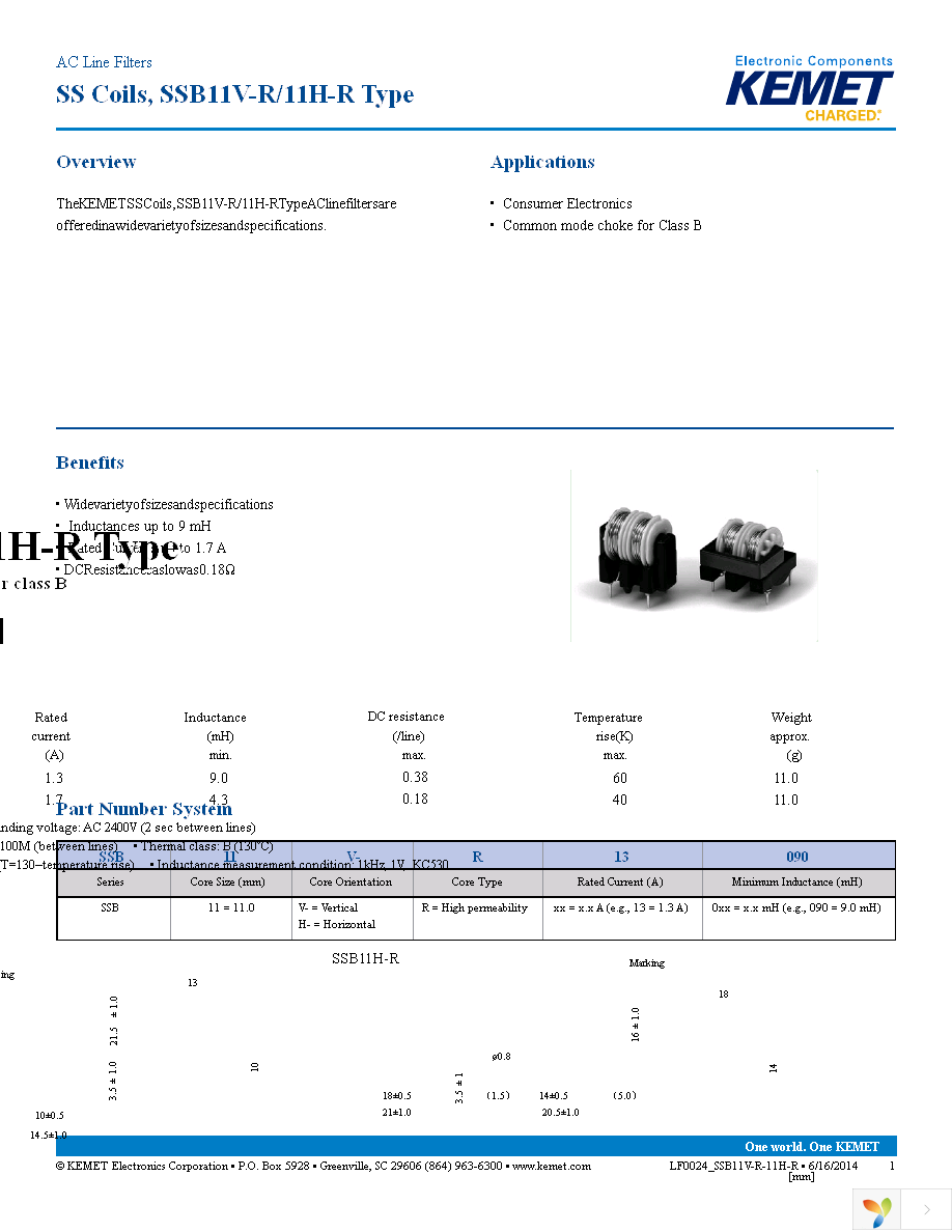 SSB11H-R13090 Page 1