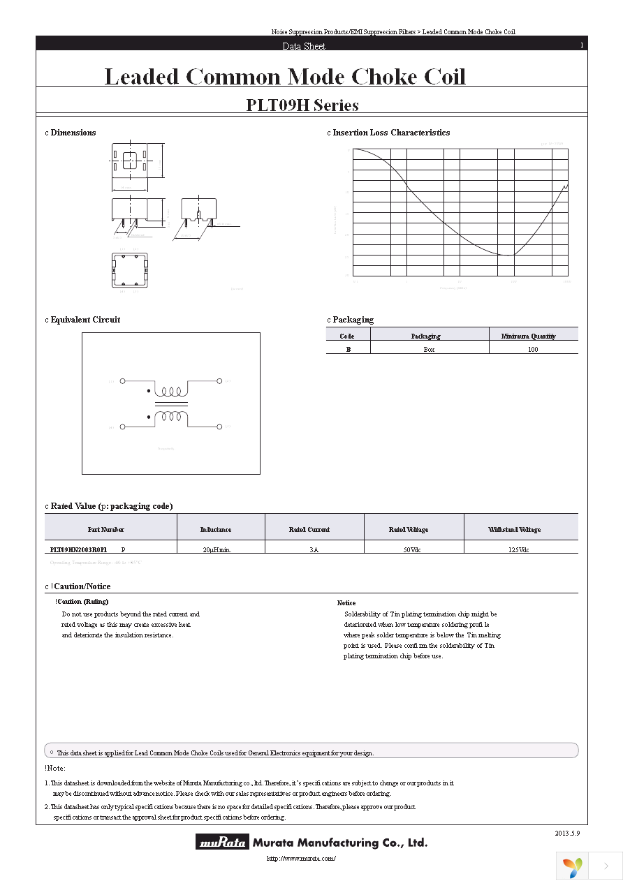 PLT09HN2003R0P1B Page 1