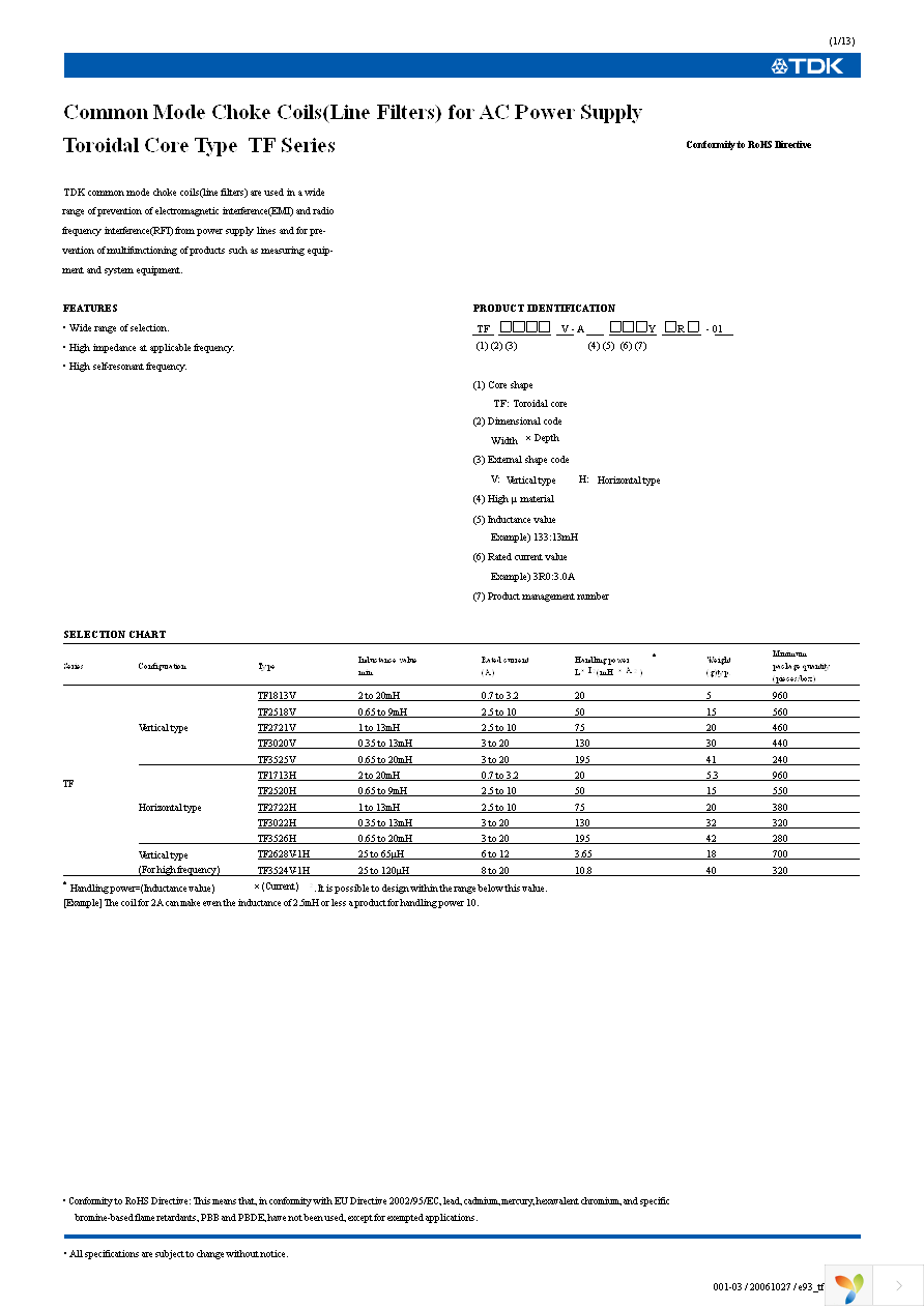 TF2628V-702Y2R5-01 Page 1