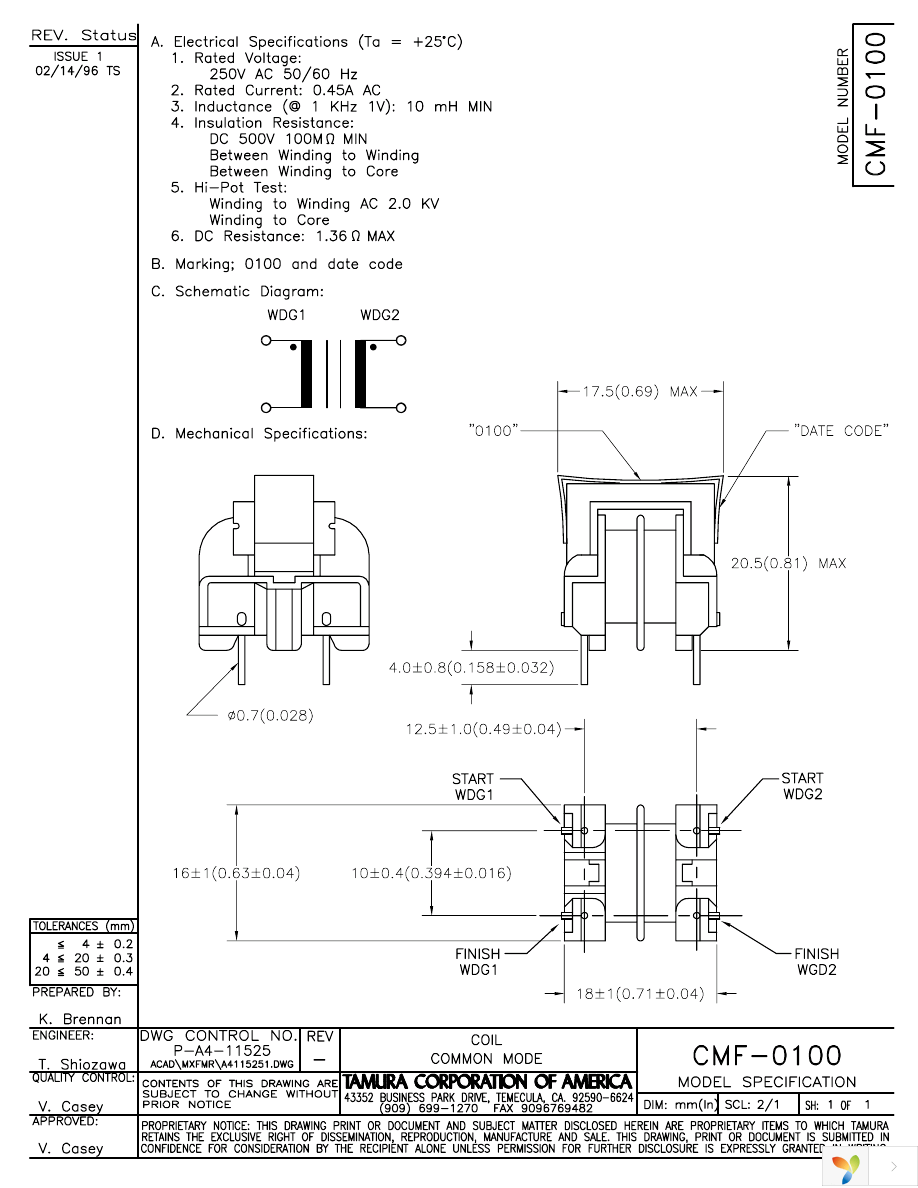 CMF-0100 Page 1