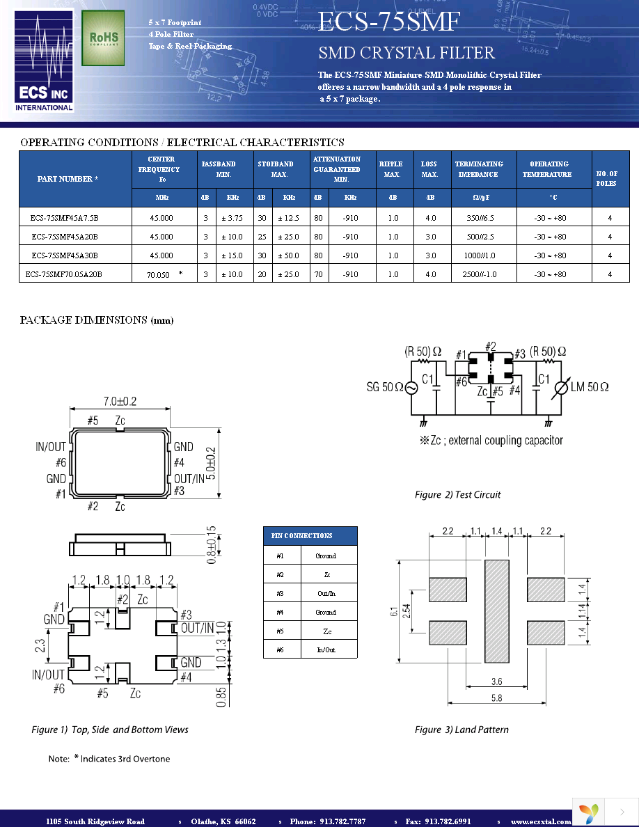 ECS-75SMF45A7.5B Page 1