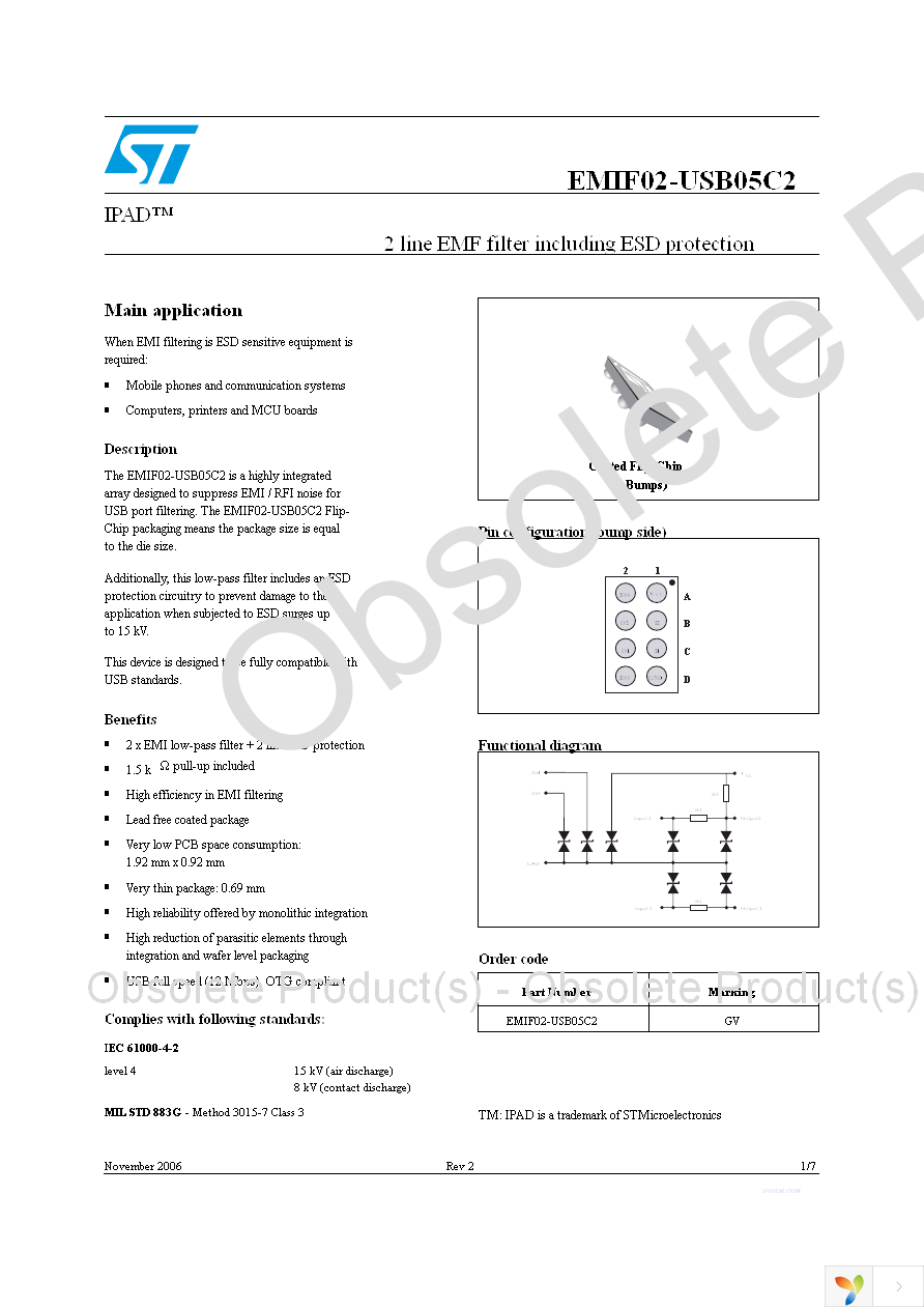 EMIF02-USB05C2 Page 1