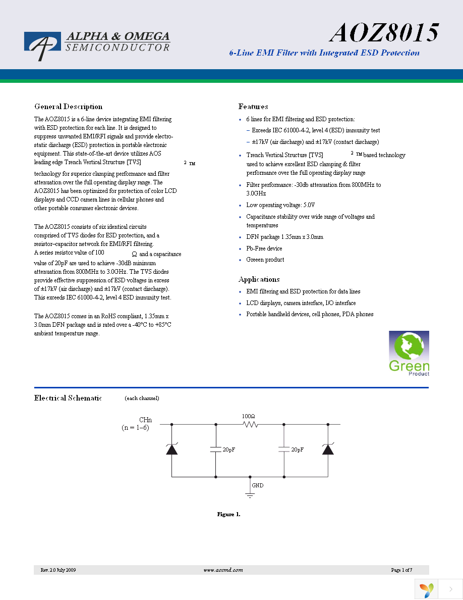 AOZ8015DIL Page 1