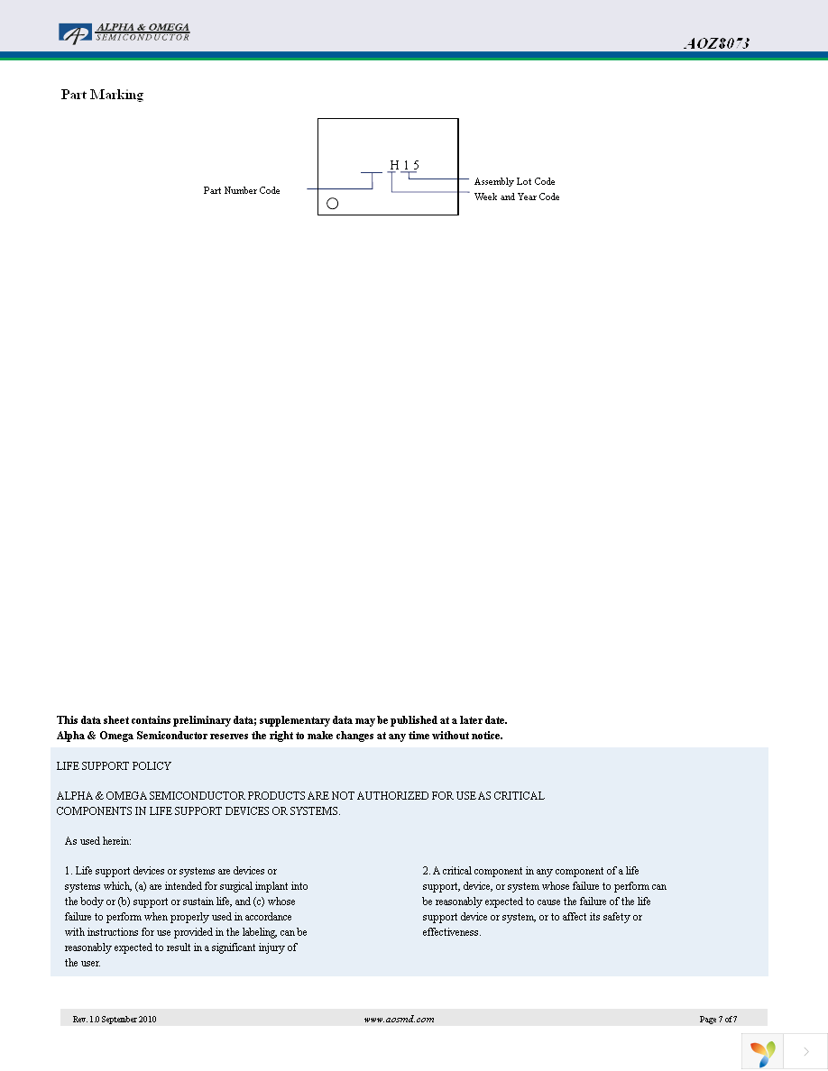 AOZ8073DI Page 7