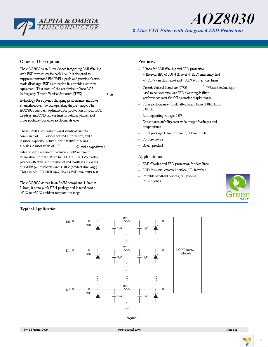 AOZ8030DIL Page 1