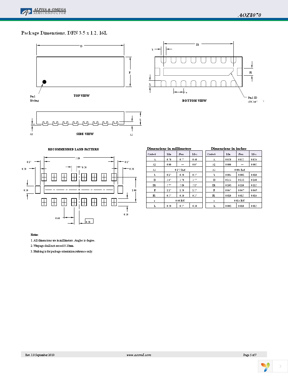 AOZ8070DI Page 5