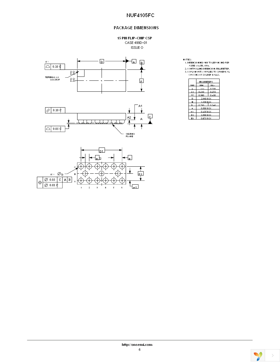 NUF4105FCT1 Page 5