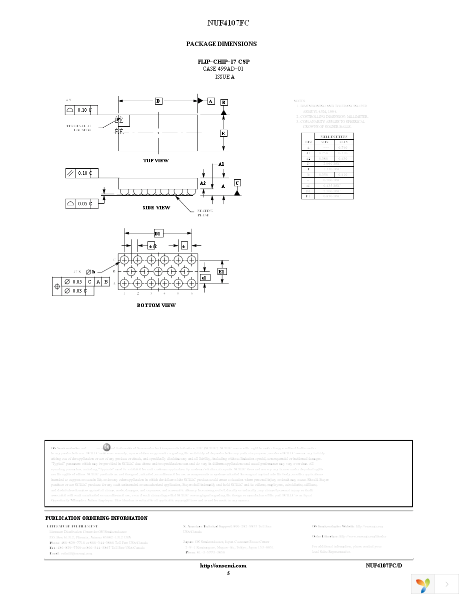 NUF4107FCT1G Page 5