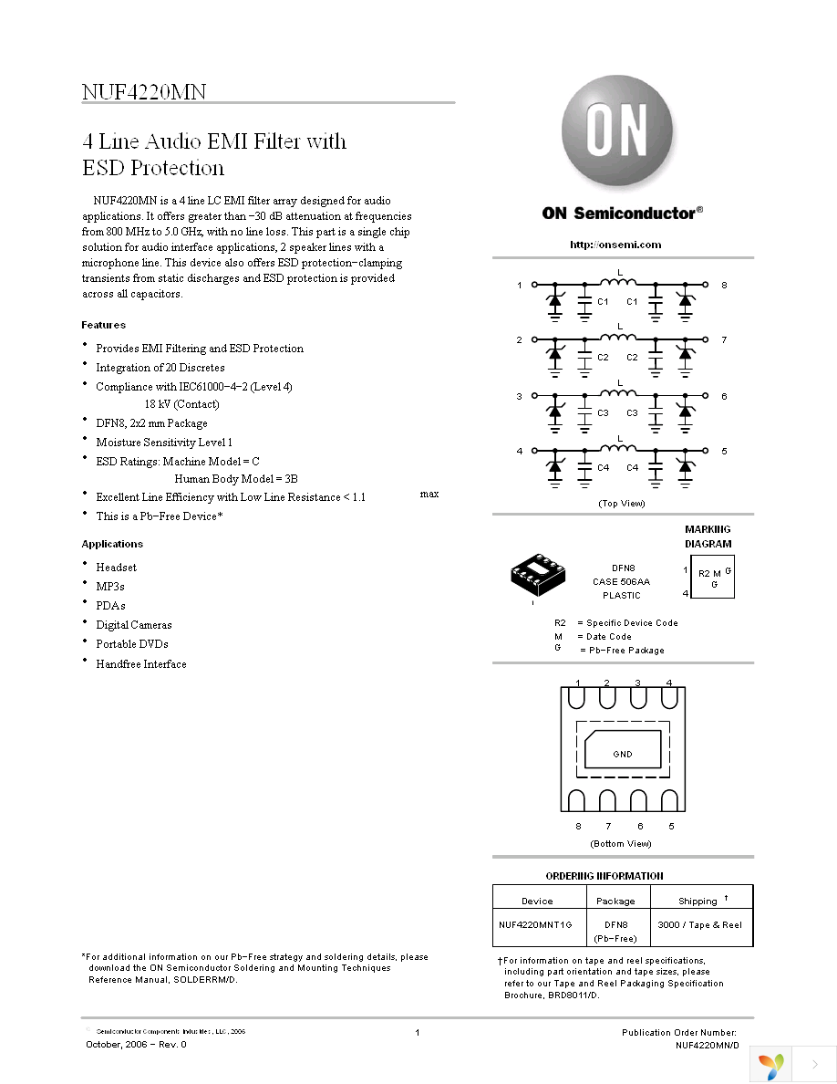 NUF4220MNT1G Page 1