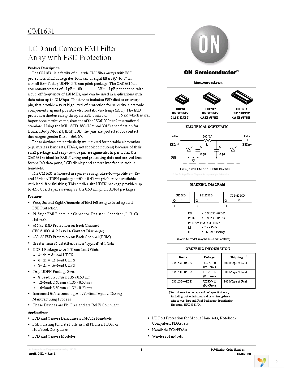 CM1631-06DE Page 1