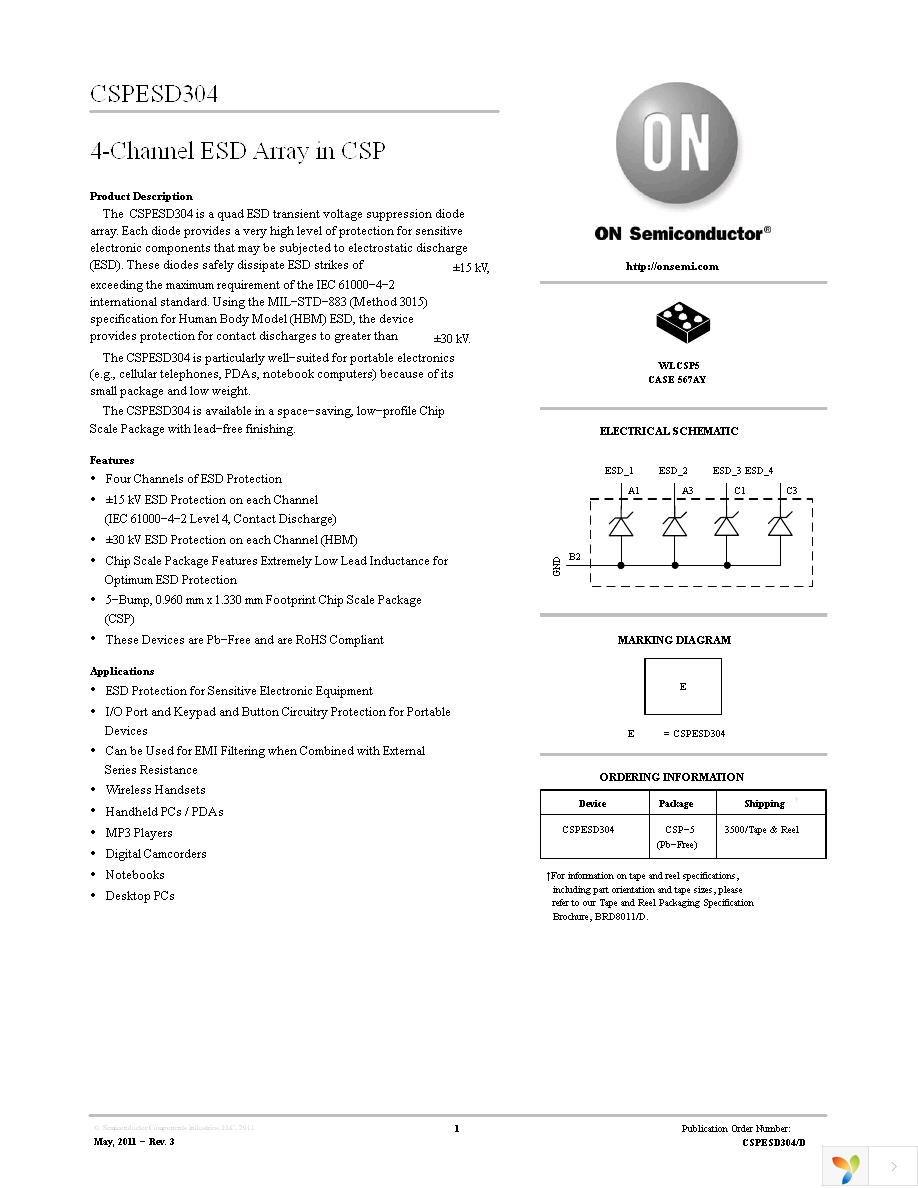 CSPESD304G Page 1