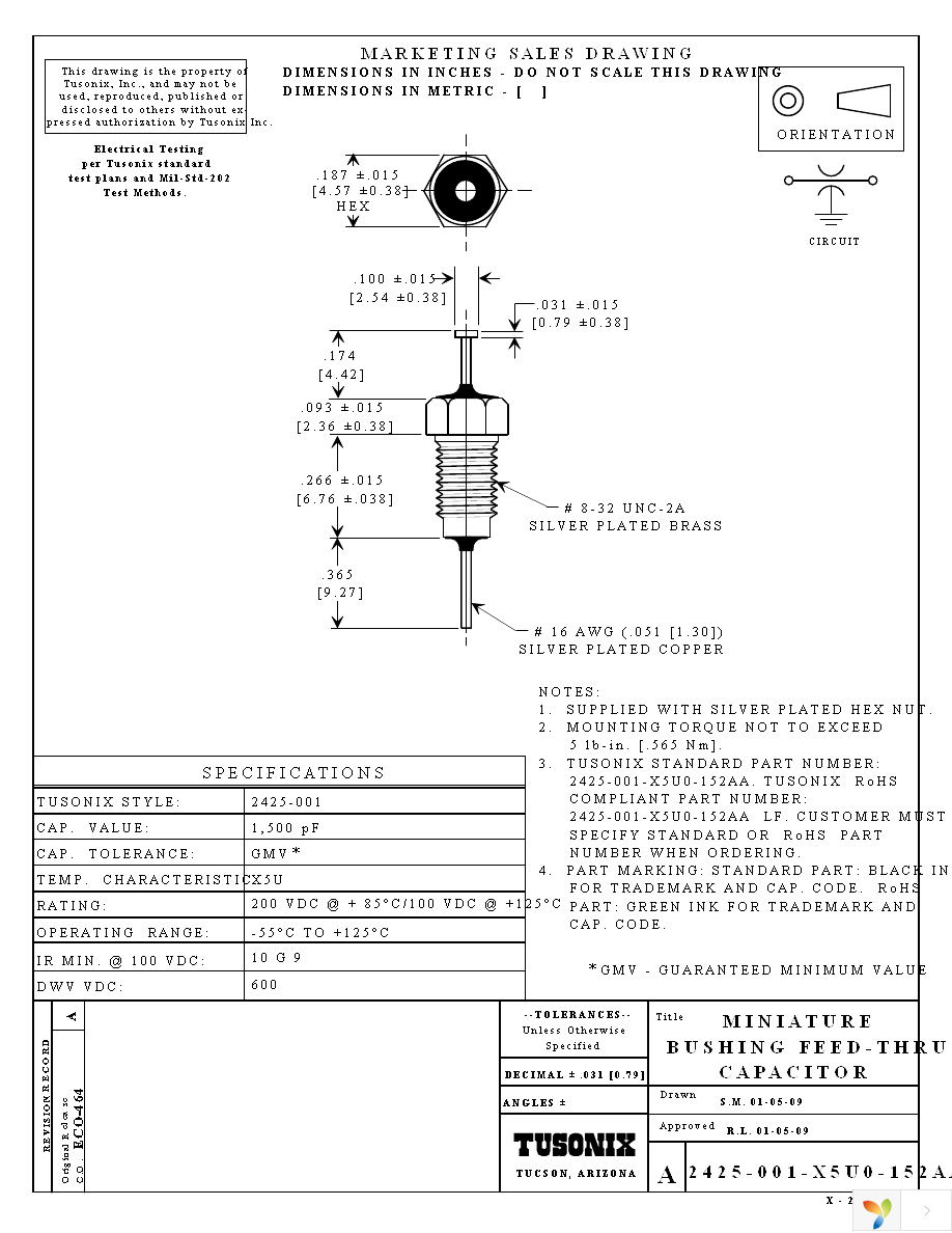 2425-001-X5U0-152AALF Page 1