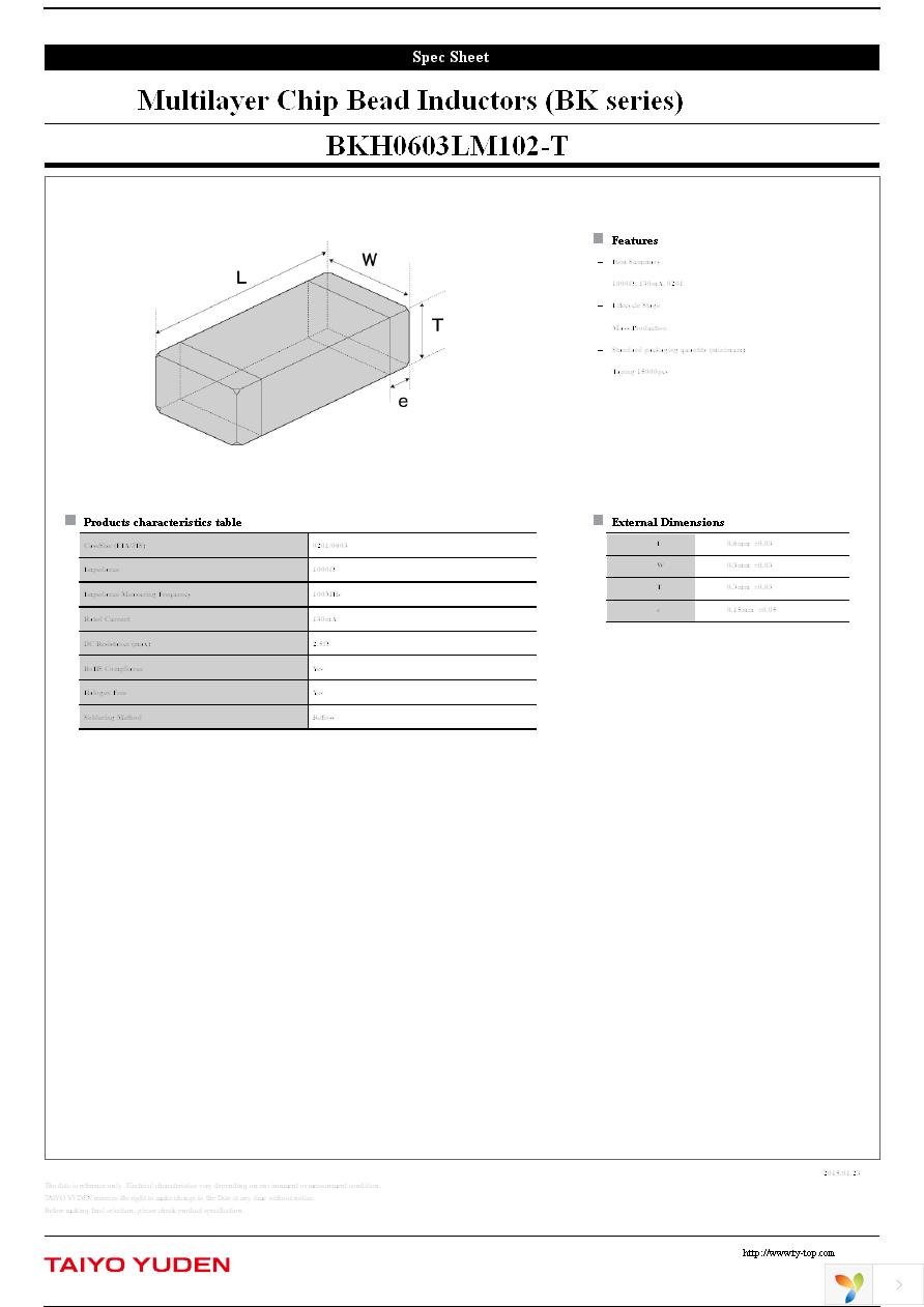 BKH0603LM102-T Page 1