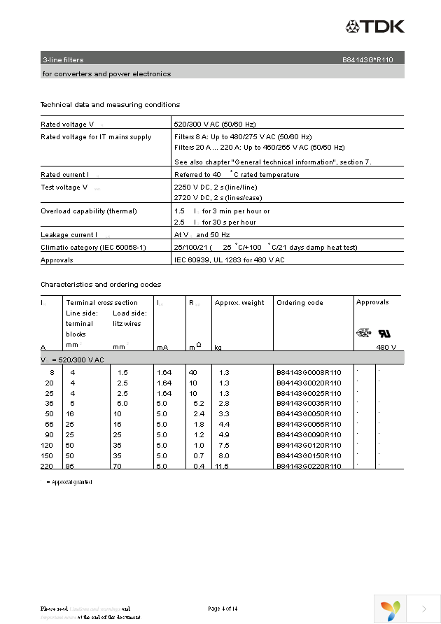 B84143G0220R110 Page 4