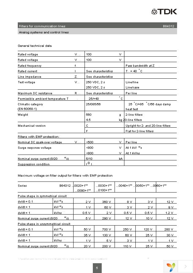 B84312C100H3 Page 5