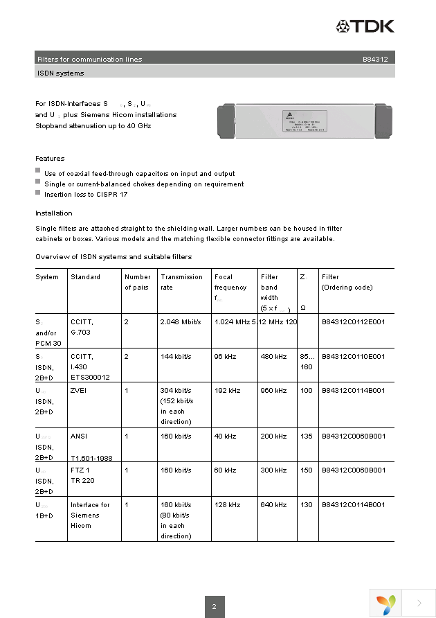 B84312C110E1 Page 2