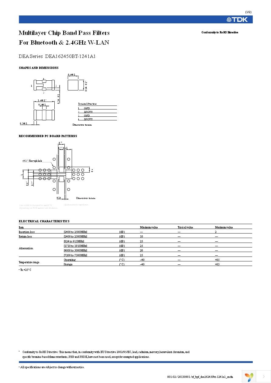 DEA162450BT-1241A1 Page 1