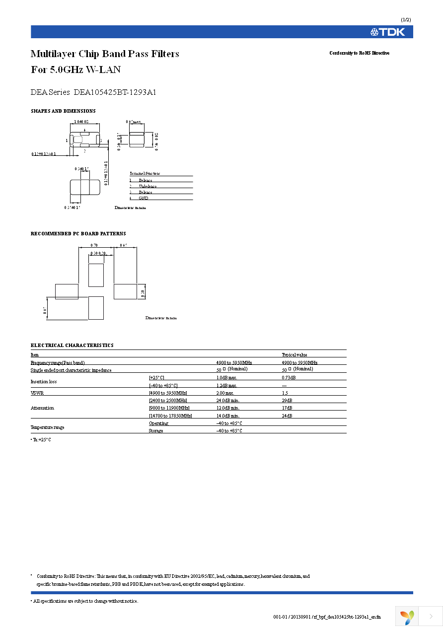 DEA105425BT-1293A1 Page 1