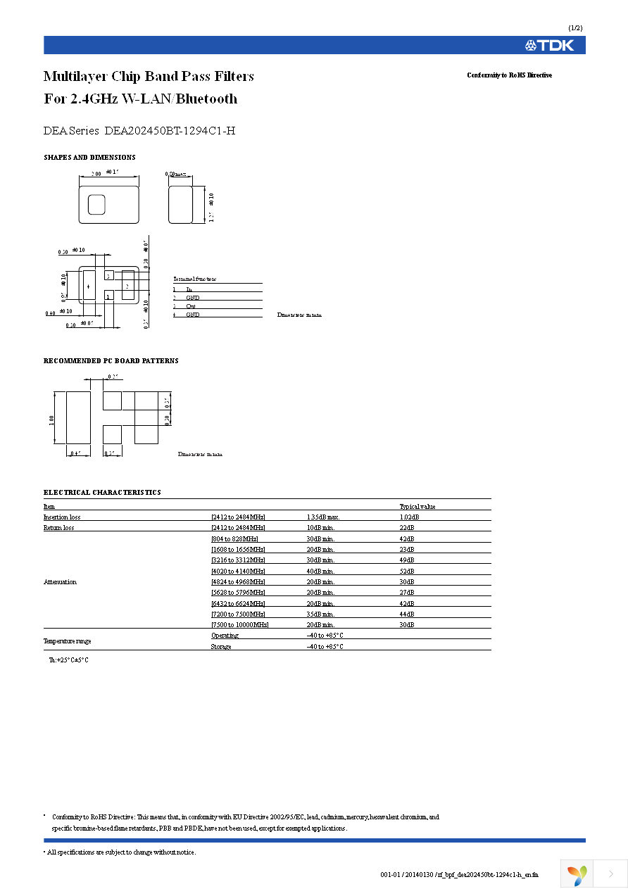 DEA202450BT-1294C1-H Page 1