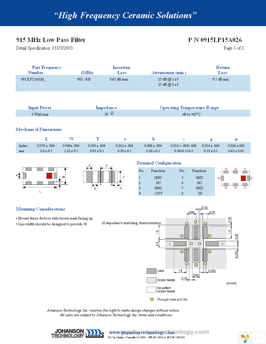 0915LP15A026E Page 1