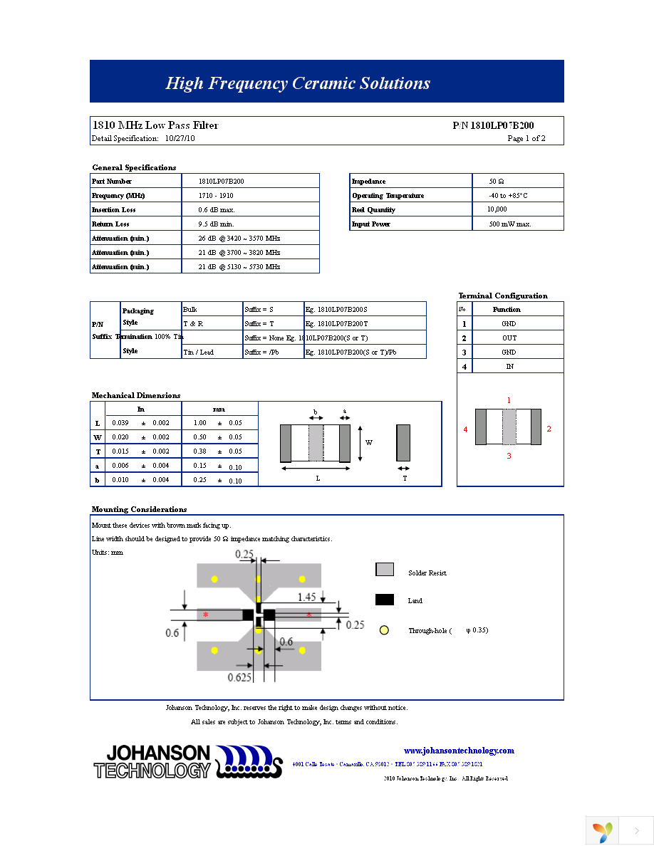 1810LP07B200T Page 1