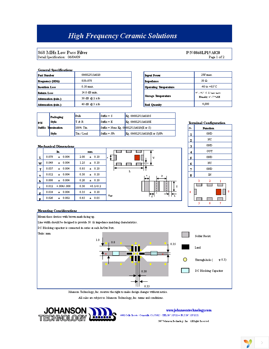 0868LP15A020E Page 1