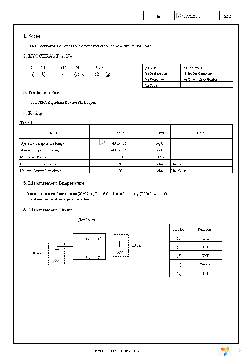 SF14-0915M5UUA1 Page 3