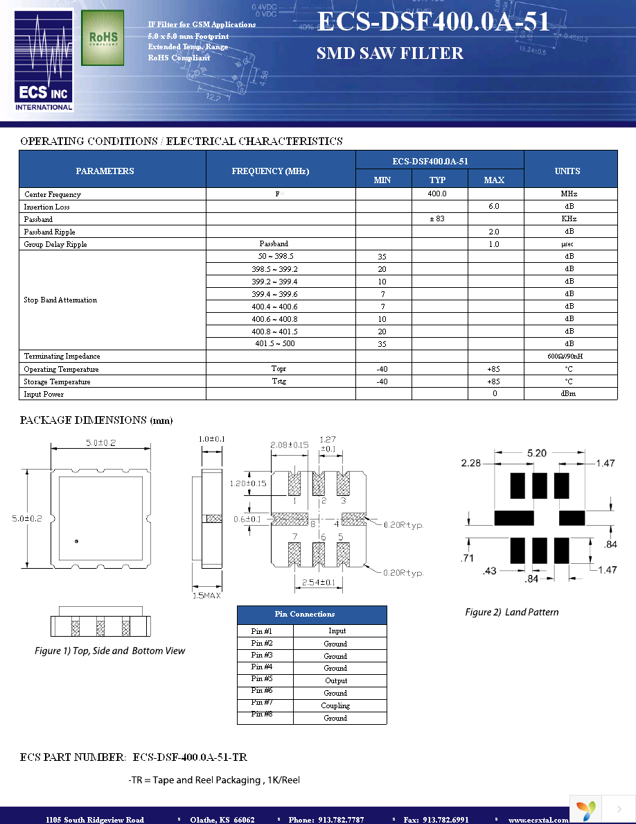 ECS-DSF400.0A-51-TR Page 1